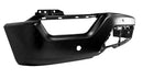 Tecman Front bumper face bar steel for Ford F150 2021-2023 smooth black with 4 sensor holes FO1002462-3