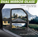 Towing mirrors for Ford f150 2021 - 2025 Power heated Blind spot monitor puddle lights painted Red Smoked lens-5