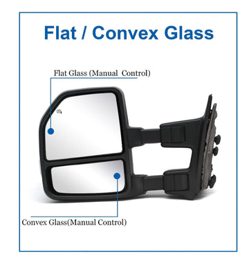 Towing mirrors for Ford F250 F350 F450 F550. Superduty Power heated , turn Signal 1999 - 2016 - 0