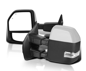 Towing mirrors for Ford f150 2021 - 2025 Power heated Blind spot monitor puddle lights chrome