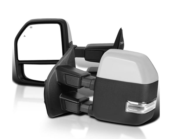 Towing mirrors for Ford f150 2021 - 2025 Power heated Blind spot monitor puddle lights chrome