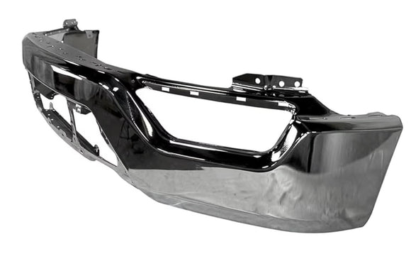 Tecman Front bumper face bar steel for Ford F150 2021-2023 chrome without sensor holes FO1002463