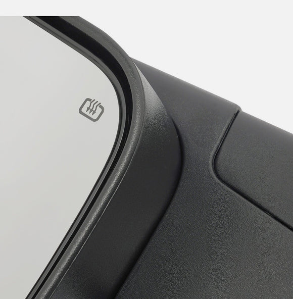 Towing Mirrors for 2019-2022 Ram 2500 3500 - Dodge Tow Mirror with Power Glass Heated Turn Signal Light Puddle Lamp Temp Sensor Flip up Pair Set black