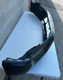 Tecman Front bumper face bar steel for Ford F150 2021-2023 smooth black without Fog lamp holes without sensor holes-3