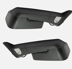 Towing Mirrors for 2019-2022 Ram 2500 3500 - Dodge Tow Mirror with Power Glass Heated Turn Signal Light Puddle Lamp Temp Sensor Flip up Pair Set black - 0