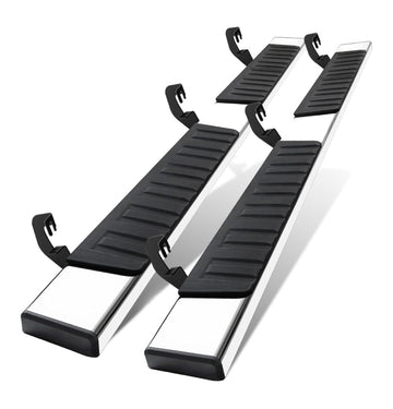 Cheetah 6 Inches Running Boards Compatible with 2015-2025 Chevrolet Colorado/GMC Canyon Extended Cab, Stainless steel  Chrome