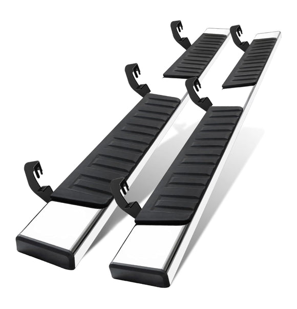 Cheetah 6 Inches Running Boards Compatible with 2015-2025 Chevrolet Colorado/GMC Canyon Extended Cab, Stainless steel  Chrome