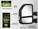 Towing mirrors for Ford f150 2021 - 2025 Power heated Blind spot monitor puddle lights painted Red Smoked lens-2