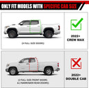 Cheetah pro Running boards side steps nerf bars for Toyota Tundra 2022 - 2025 Black 6” Crew Max-5