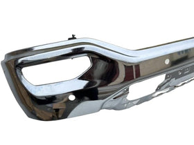 Front Bumper face bar 16-18 Compatible With GMC SIERRA 1500 Chrome - With Park Sensor Holes OE Replacement Partslink GM1002866 - 0