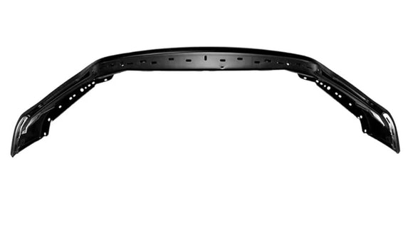 Tecman Front bumper face bar steel for Ford F150 2021-2023 smooth black with 4 sensor holes FO1002462