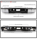 Rear Bumper for GMC Sierra Chevy Silverado 2007 - 2013 Chrome with sensor holes-2