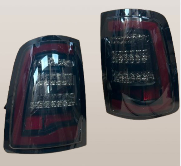 For 2009-2018 Dodge Ram 1500 Upgrade Full LED Tail Lights Brake Lamps Left+Right smoked