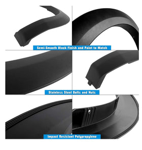 Tecman Fender Flares, Compatible with Ram 1500 Model 2010-2018 (Including 2019 - 2024 Classic models ) Injection Moulding Wheel Flares OE Style - 0