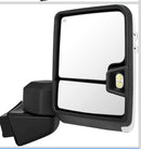 Passenger side RH Tow mirror for Silverado 1500 2019 - 2024 power heated turn Signal Chrome-2
