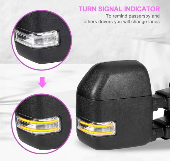 Towing mirrors for Ford f150 2015 - 2020 Power heated Blind spot monitor Temperature sensor puddle lights