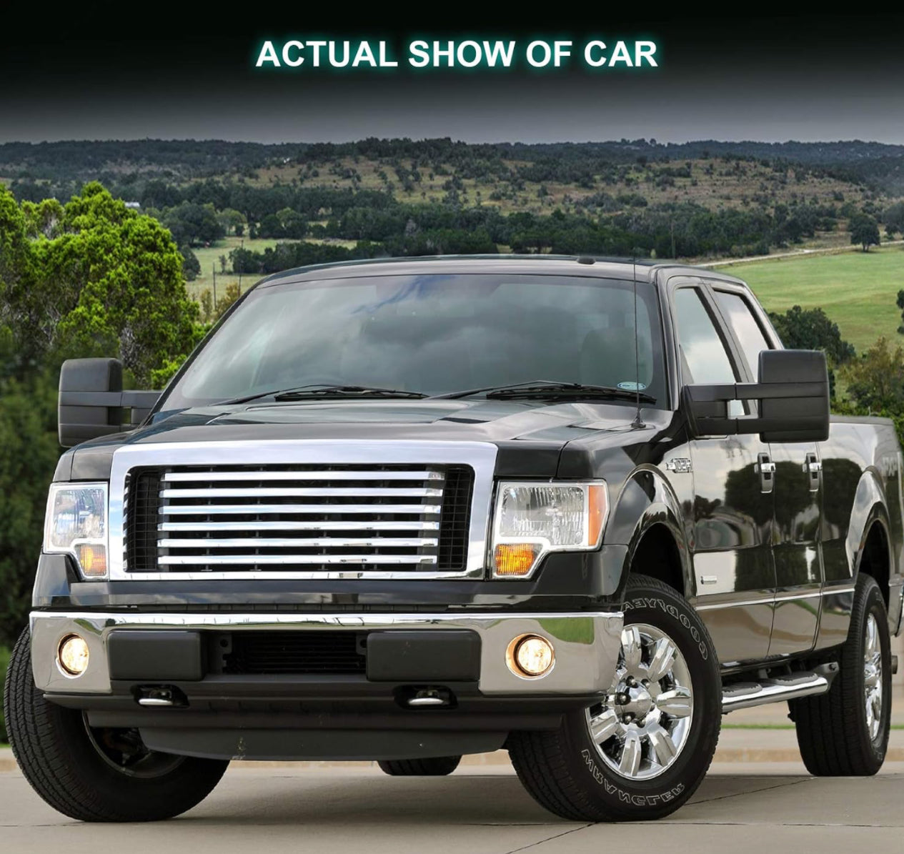 Towing Mirror For Ford F-150 2007-2014 Power Heated black Pair