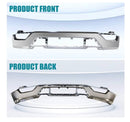 Tecman Front bumper face bar steel for Ford F150 2021-2023 chrome without sensor holes FO1002463-2