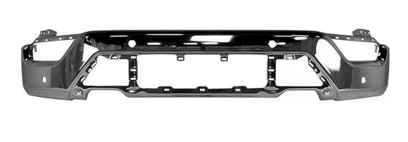 Tecman Front bumper face bar steel for Ford F150 2021-2023 chrome with 4 sensor holes FO1002464