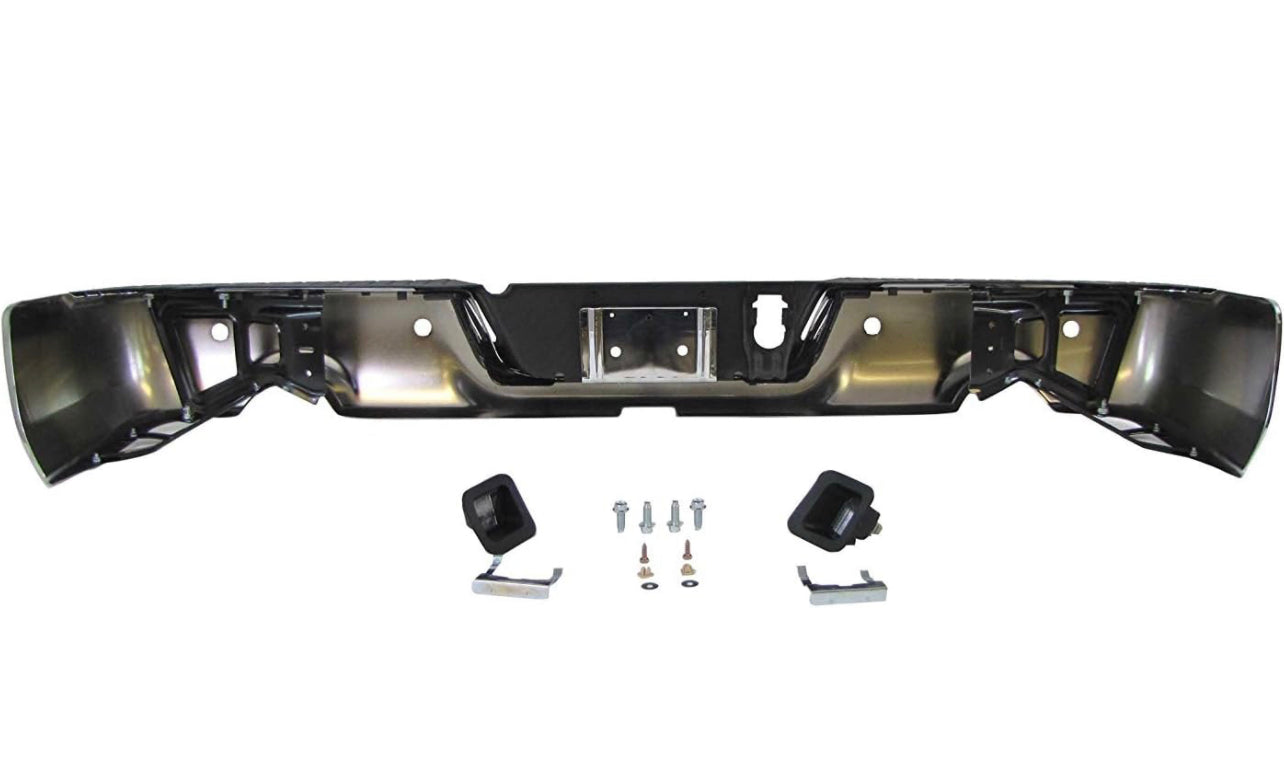 NEW Steel Rear Bumper Face Bar for 2009-2018 Dodge Ram 1500 Series CH1103119 dual exhaust with Sensor holes - 0