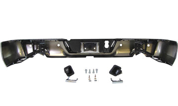 NEW Steel Rear Bumper Face Bar for 2009-2018 Dodge Ram 1500 Series CH1103119 dual exhaust with Sensor holes - 0