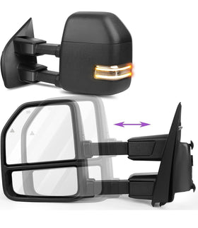 Power Folding Towing mirrors for Ford f150 2015 - 2020 Power heated Blind spot monitor Temperature sensor puddle lights