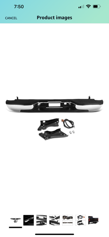 Bumper Rear For Silverado Sierra GM1103122 Primed 99 - 06 chrome 1500 - 0