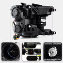 Tecman Headlights set for Ford F150 2018 - 2020 Black Housing Clear lens Led Replaces FO2502372 FO2503372-3