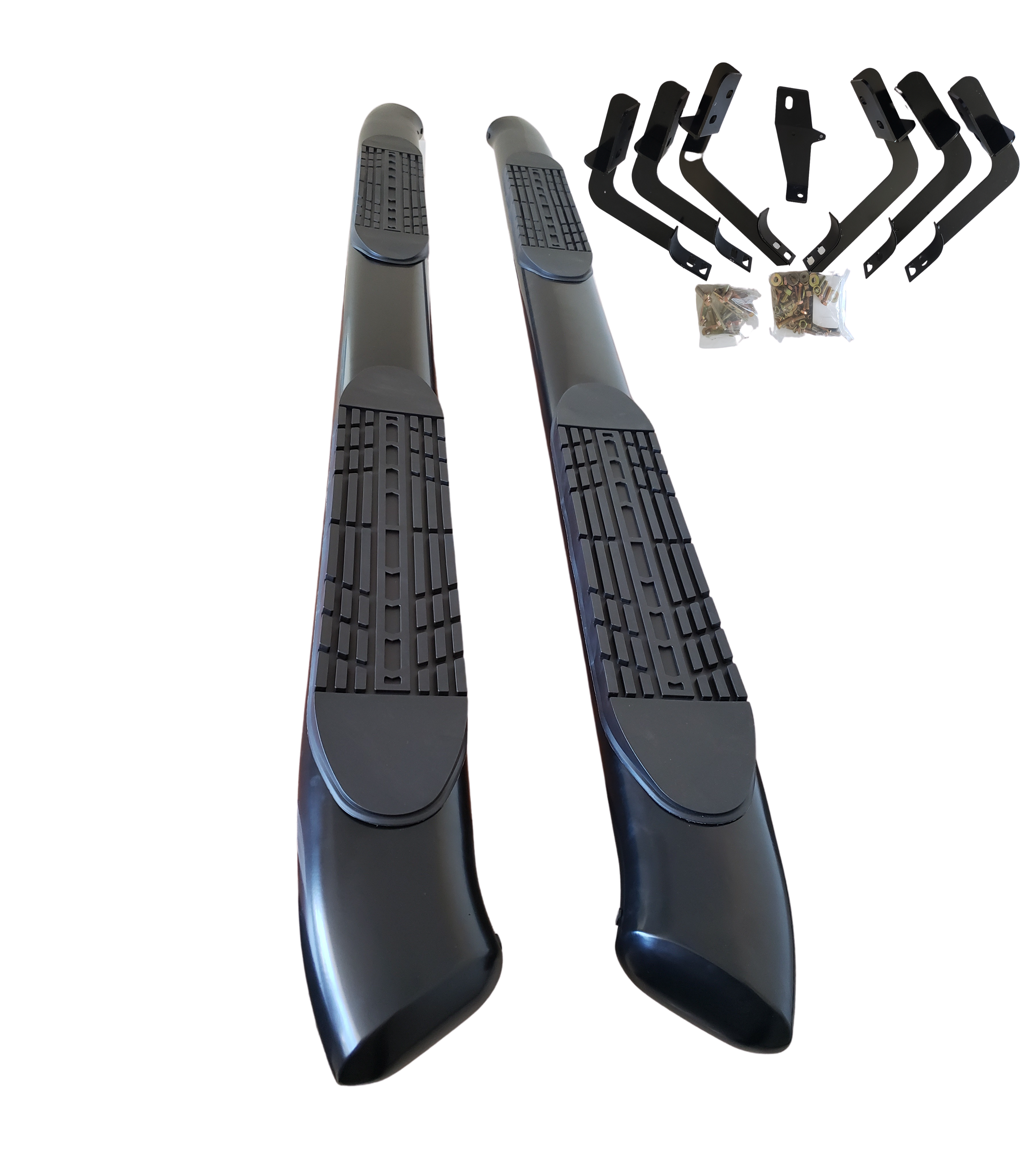 Running boards for Dodge ram Quad cab 2010 - 2018 5" Curved oval Black