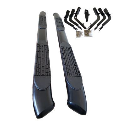 Running boards for Dodge ram crew cab 2010 - 2018 5" Curved oval Black