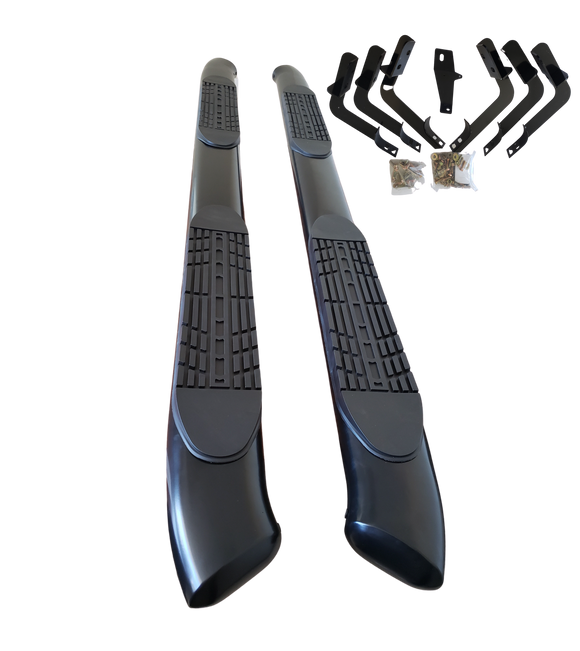 Running boards for Dodge ram crew cab 2010 - 2018 5" Curved oval Black