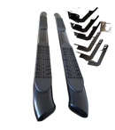 1 X Pair 5" Curved oval Running boards for Ford F150 2015 - 2020 Extended/Supercab Cab Black-1