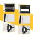 Towing mirrors for Silverado Sierra white led Running lights Amber turn Signal power heated-3