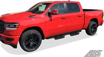 IA04NBE8B APS Drop Steps Running Boards Rocker Slider for Ram 2019 - 2023 1500 New Body Only Crew cab - 0