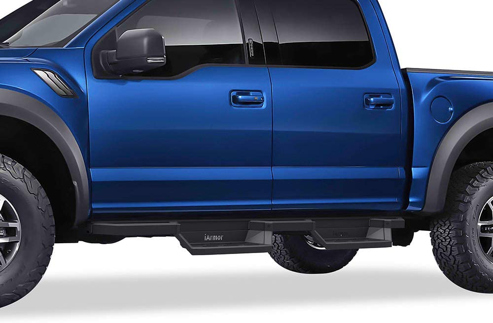 IA06NAG5B APS Drop Steps Running Boards Rocker Slider Compatible with Ford F150 2015-2023 SuperCrew Cab & F-250 F-350 Super Duty 2017-2022 Crew Cab