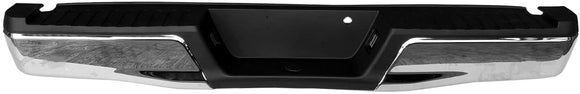 BUMPER REAR CHROME W/BLACK PAD W/O TOW/SENSOR For Ford F150 2015 - 2020 FO1103183