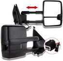 Towing Mirrors Fits Chevy GMC 07 - 13 Smoked Pair Power heated - Tecman Automotive inc  