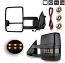 Towing mirrors for Silverado Sierra 03 - 06 power heated Smoked signals-1