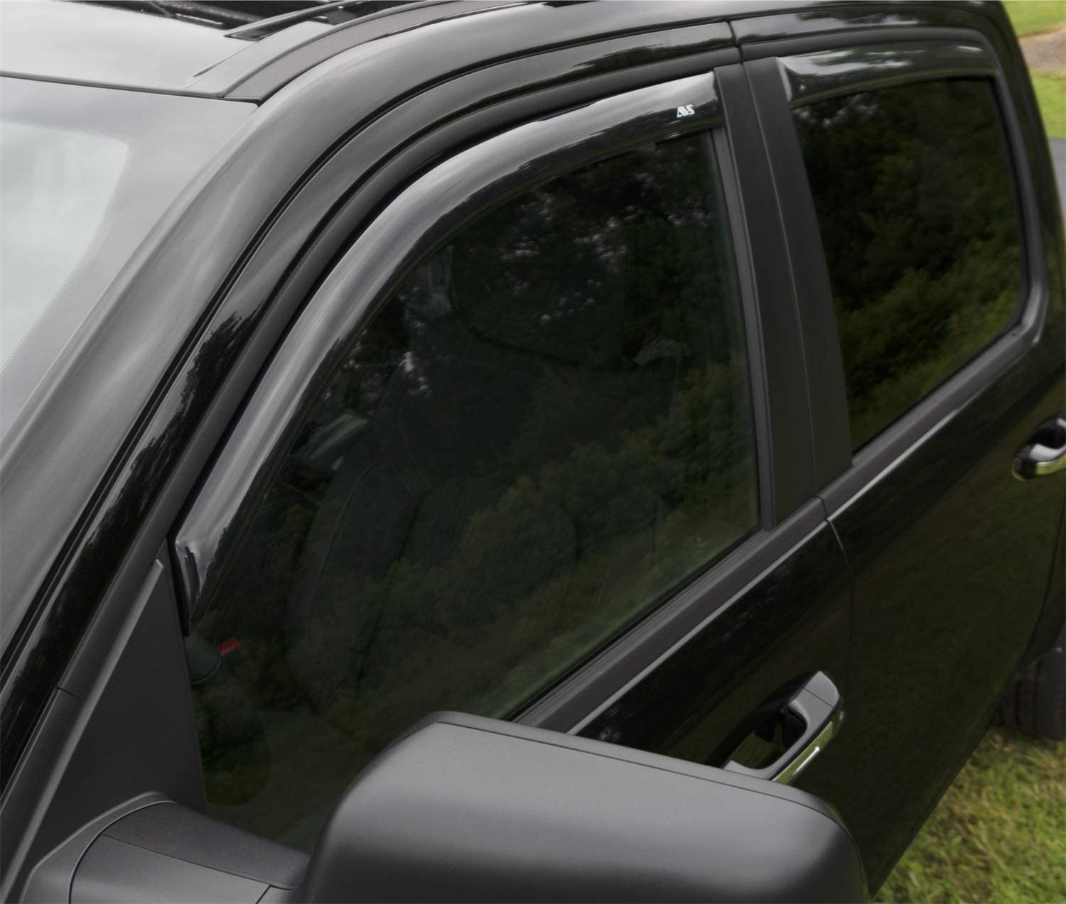 Auto Ventshade [AVS] in-Channel Ventvisor | Smoke Color, 4 pc | 194818 | Fits 2019-2022 RAM 1500 Crew Cab - 0