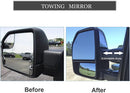 Towing mirrors for Ford F-150 2015 - 2020 8 Pins connector power heated Smoked turn signal Black painted Cap.-2