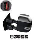 Towing mirror fits Ford F250 F350 2017 - 2021  Power Heated Signal Driver side LH Chrome-1