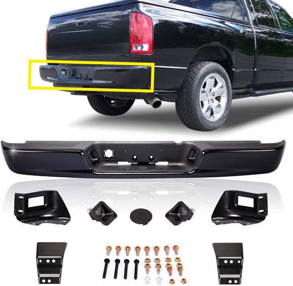 BUMPER FACE BAR REAR Black for DODGE RAM  PICKUP CH1103109