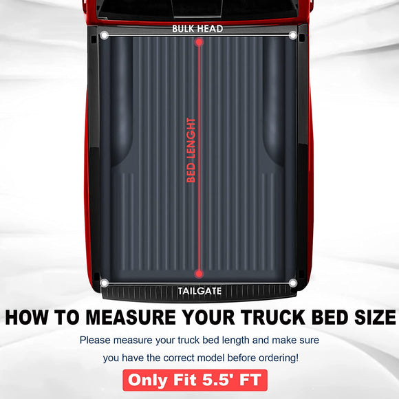 Soft Trifold Tonneau Cover fits Ford F150 15 - 21 5.5ft - Tecman Automotive inc  