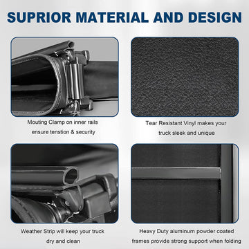 Soft Trifold Tonneau Cover for Tacoma 05 - 15  6ft bed - 0