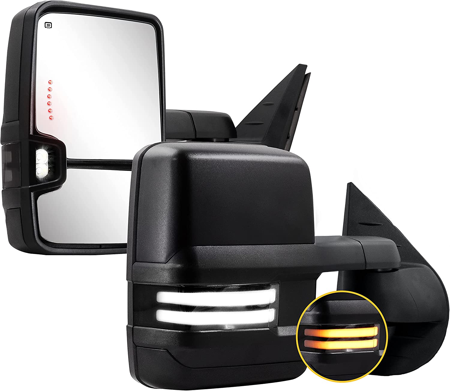 Towing Mirrors for Chevy Silverado GMC Sierra 2007 - 2013