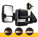 Towing Mirrors For  Chevy Silverado GMC Sierra 2003 - 2006 Turn Signal Running Lights-1