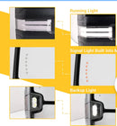Towing mirrors for Silverado Sierra white led Running lights Amber turn Signal power heated-6