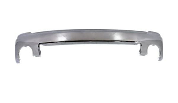 Replaces GM1002833 BUMPER FACE BAR FR CHROME STEEL W/O TOWING Without center hole