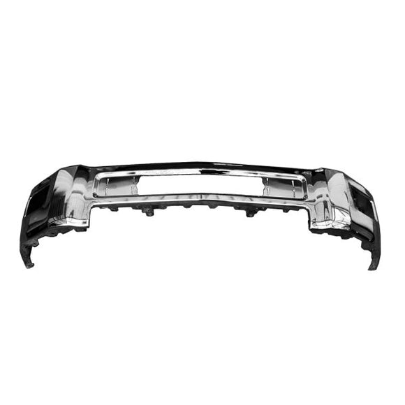 Replaces GM1002849 BUMPER FACE BAR FR CHROME W/O SENSOR W/FOG HOLES STEEL For Silverado 2500 3500
