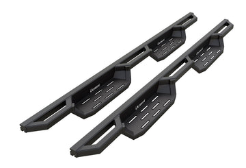 IA03NJG1B Drop Steps Armor Fits 2007-2018 Chevy Silverado GMC Sierra 1500 Crew Cab & 2019 2500 3500 HD Crew Cab (Excl. 07 Classic)(Incl. 19 1500 LD) (Nerf Bar | Side Steps | Side Bars) - 0